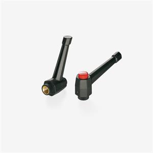Ratchet handle with adjusting button female, brass insert
