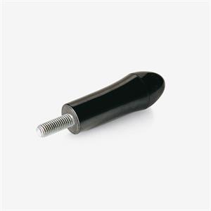 Handle, pear-shaped with threaded steel stud