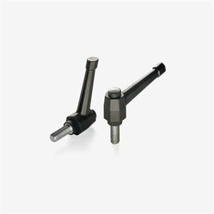 Ratchet handle with adjusting button male, inox insert